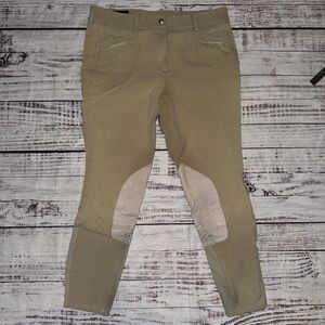 Ariat Equestrian Womens Riding Khaki Tan Performer Show Breeches Size 32L